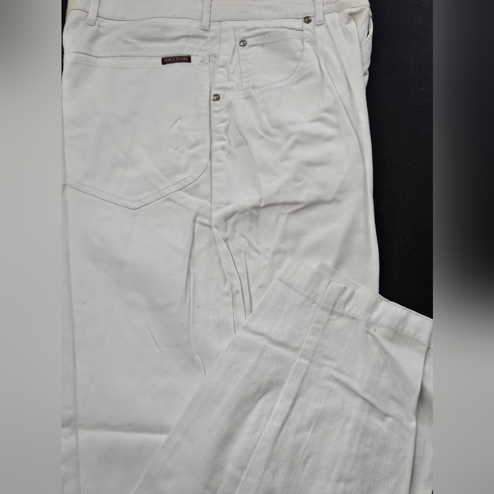 Vintage - NWOT - Sasson Jeans - White - Cotton - Size 10